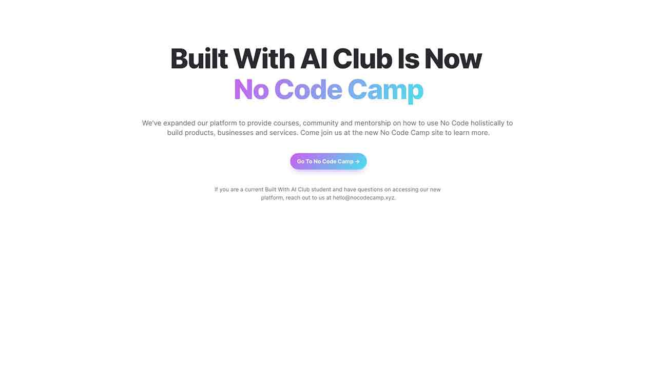 AI and No Code