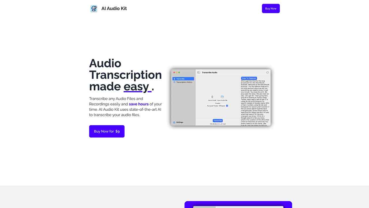 AI Audio Kit