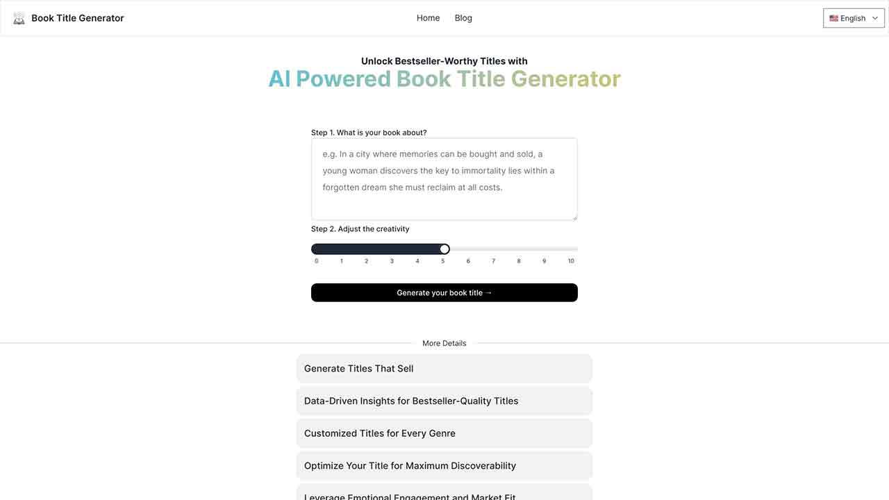 AI Book Title Generator