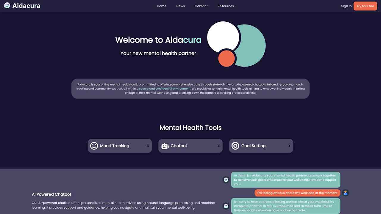 Aidacura - Your Mental Health Tool Kit for Online Therapy and Support