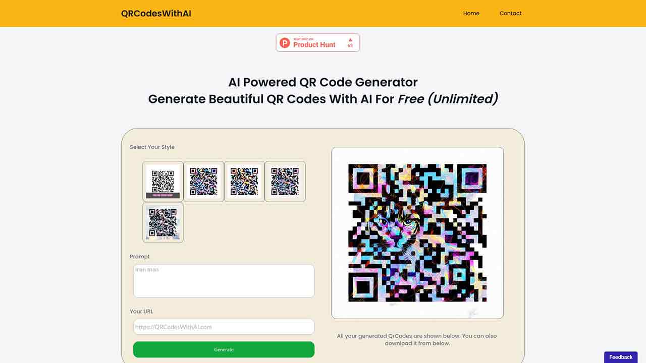 AI Powered QR Code Generator