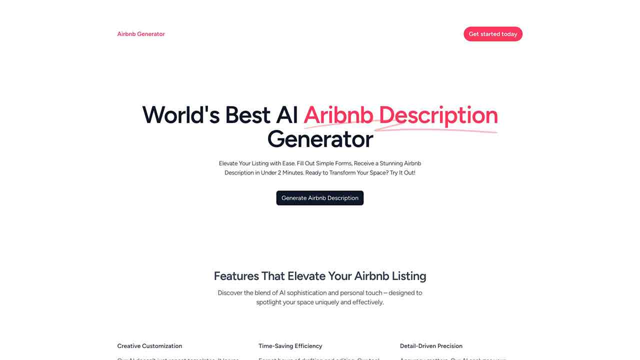 Airbnb Description Generator