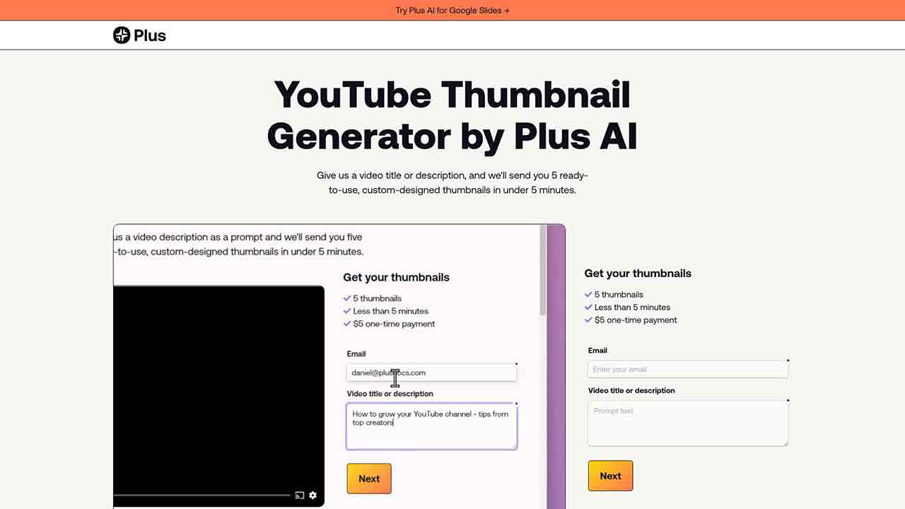 AI Youtube Thumbnail Generator