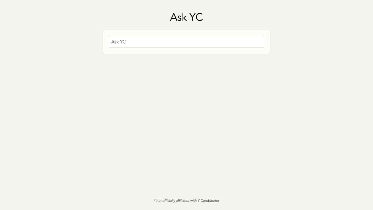 Ask YC