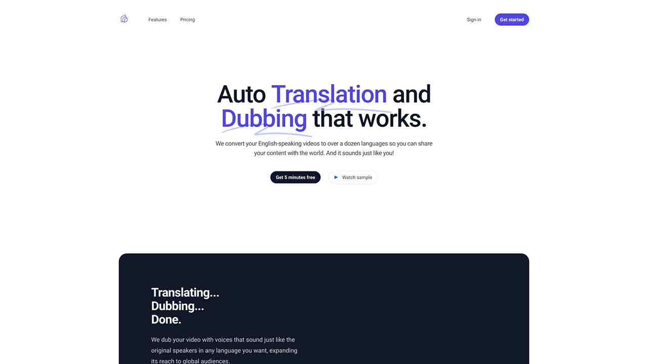 Auto Translation and Dubbing