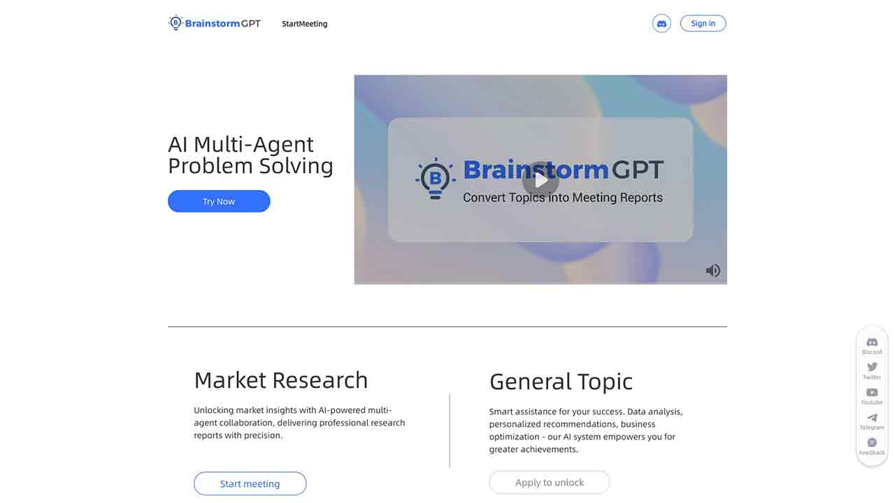 BrainstormGPT - Empowering AI for Business Decision