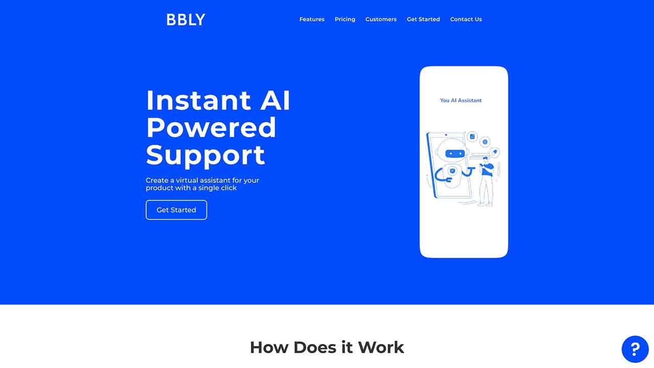 Bubbly - Instant AI Powered Support