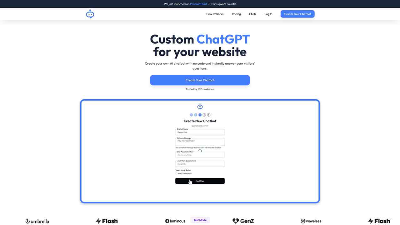 ChatFlow - ChatGPT for your website