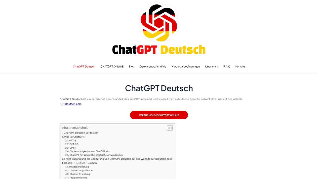 ChatGPT Deutsch