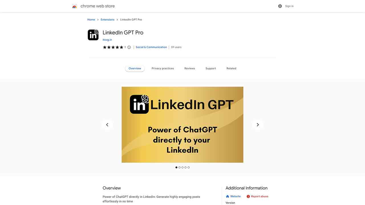 ChatGPT for LinkedIn