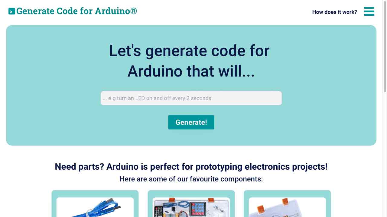 Code Generator for Arduino