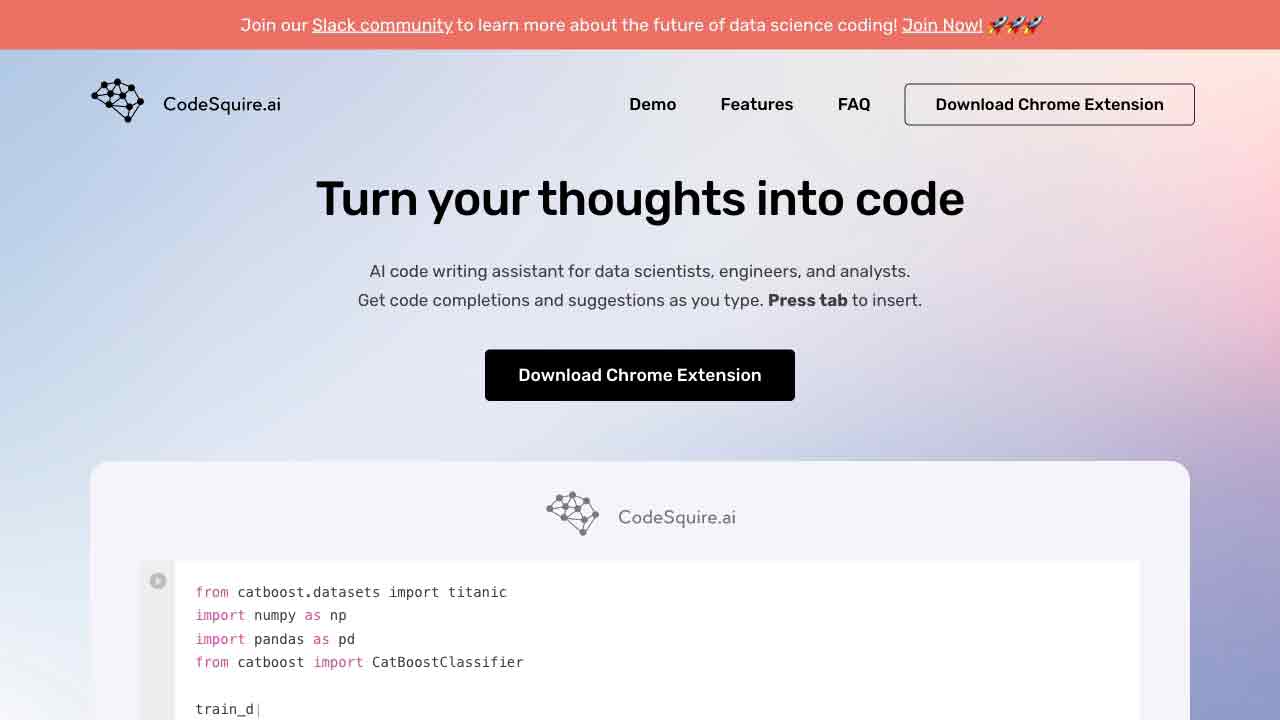 CodeSquire - AI code writing assistant