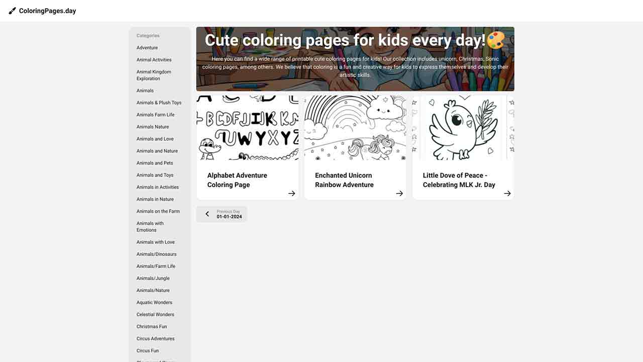 Coloring Pages Every Day