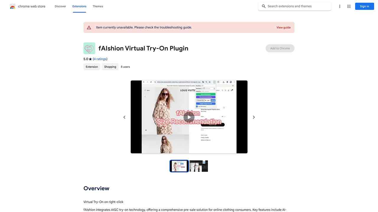 fAIshion Virtual Try-On Plugin