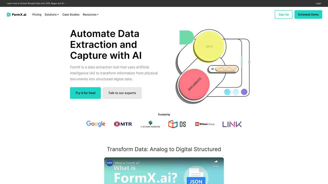 FormX.ai - Form and Document Extractor with AI