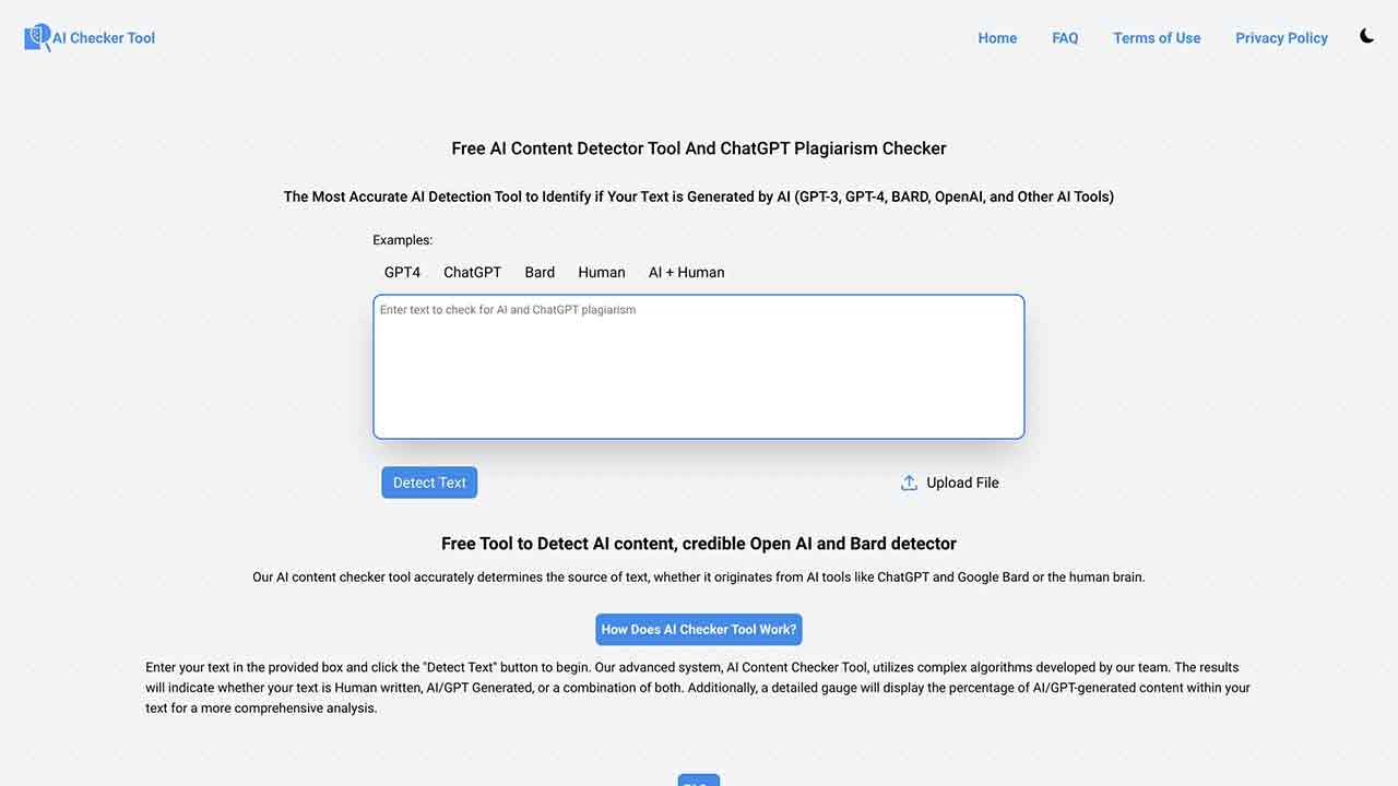 Free AI Content Detector Tool And ChatGPT Plagiarism Checker