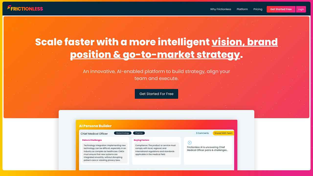 Frictionless - AI-Enabled Strategic Consulting Platform