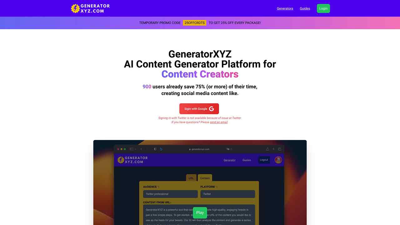 GeneratorXYZ