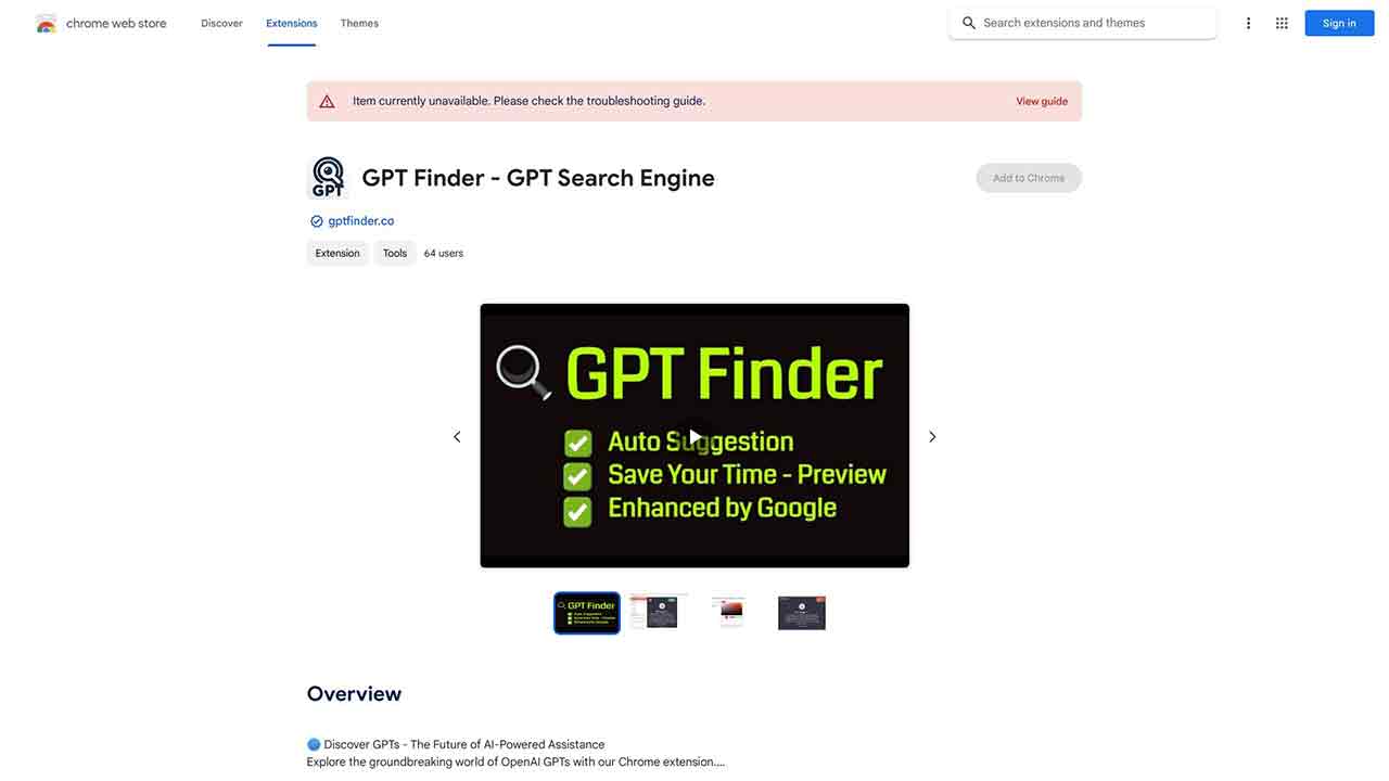 GPT Finder - GPT Search Engine