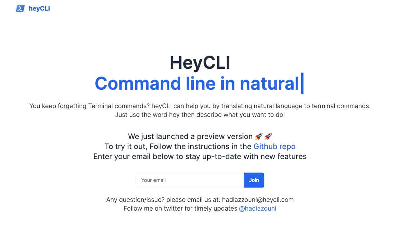 heyCLI