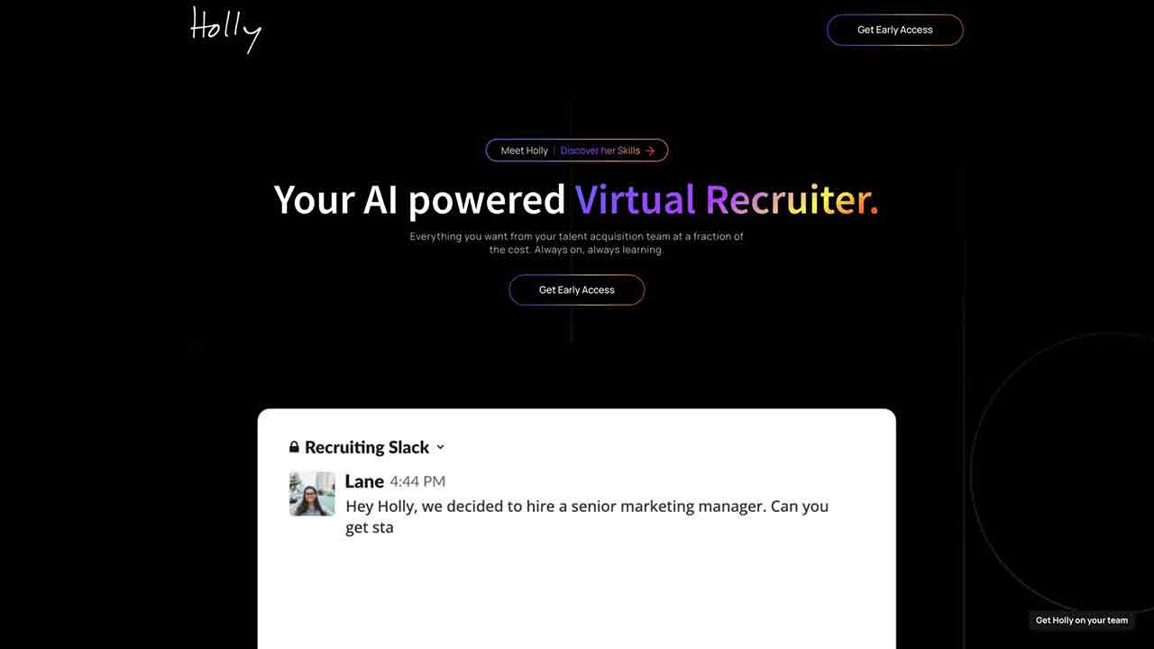 Holly - Your AI powered Virtual Recruiter