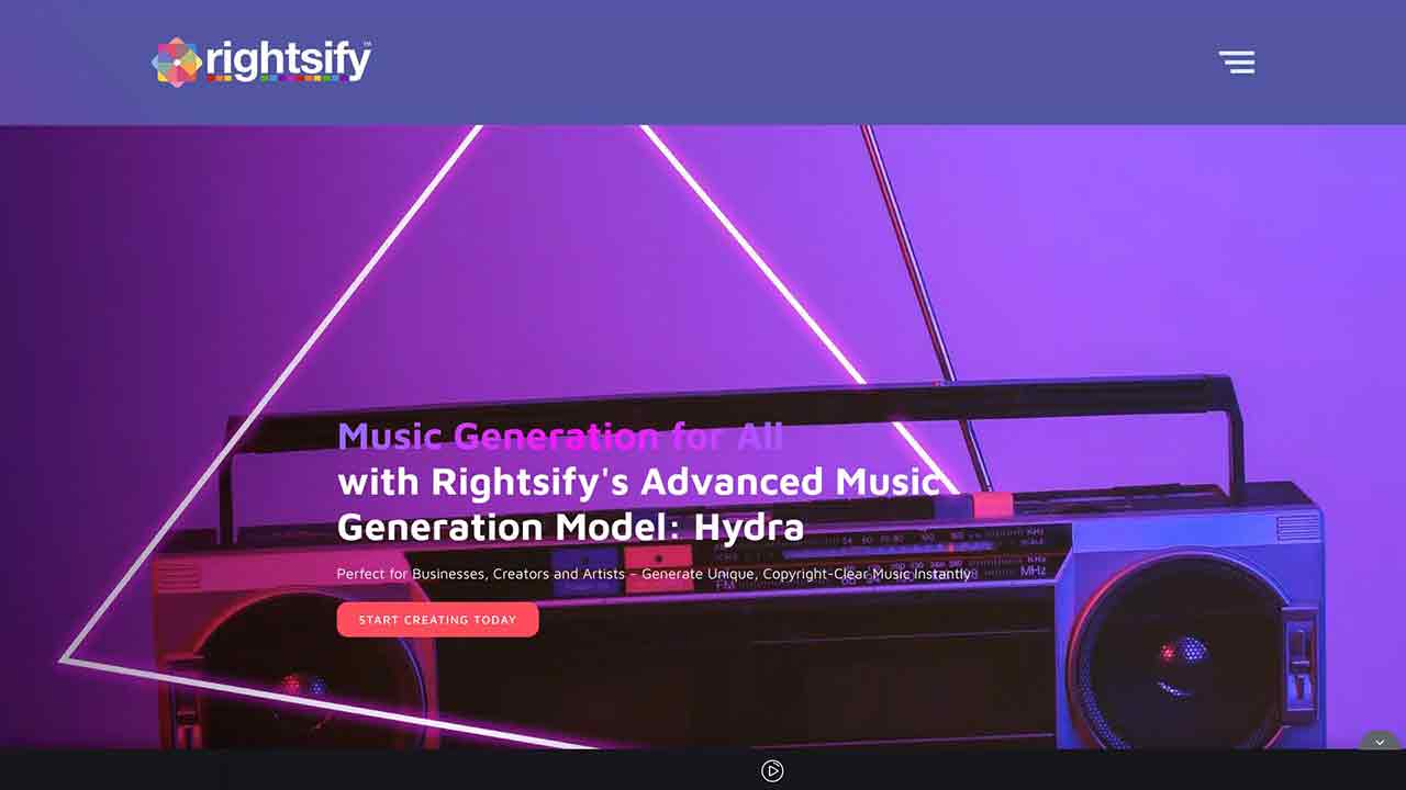 Hydra - Advanced AI Music Generation from Rightsify