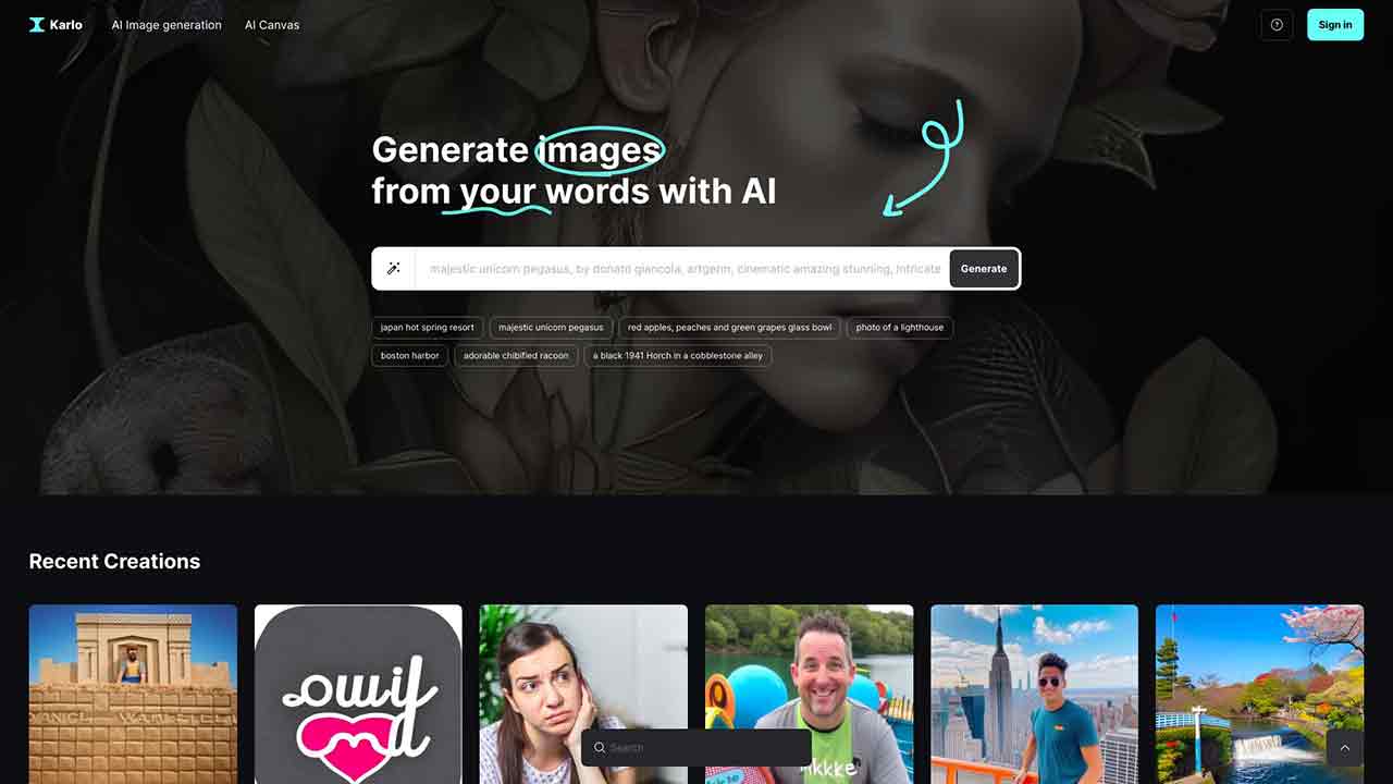 Karlo - Inspire Ideas, Generate Impressive AI Images