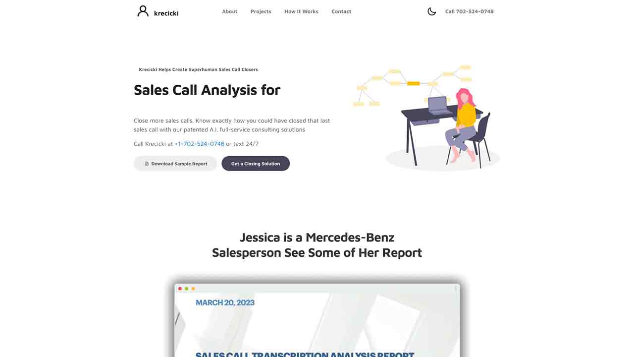 Krecicki - A.I. Sales Call Analysis Consulting