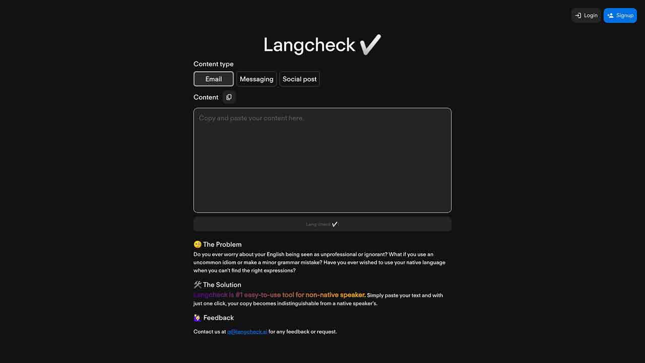 Langcheck