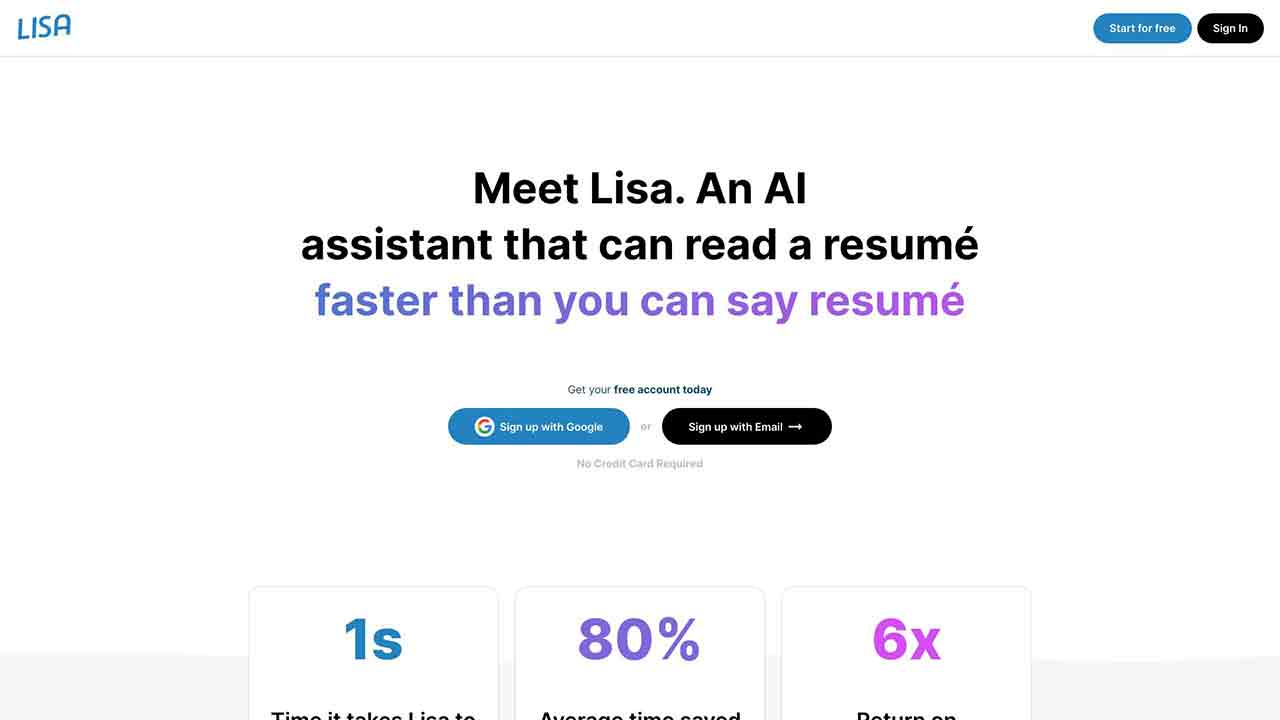 Lisa - AI Resume Reader