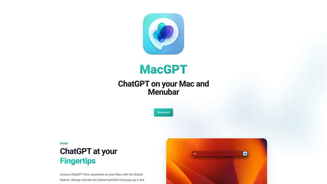 MacGPT - ChatGPT in your menubar