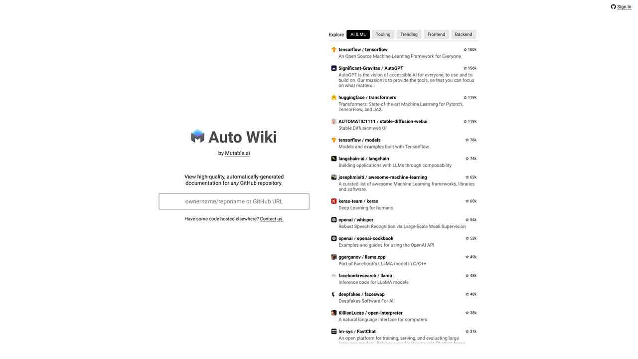 Mutable.ai Auto Wiki