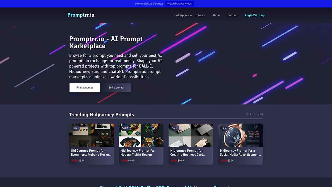 Promptrr.io - AI Prompt Marketplace