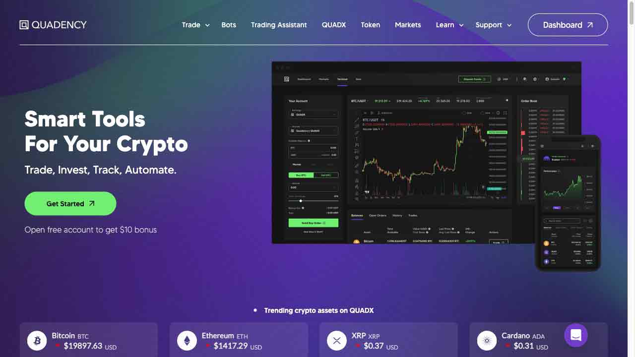 Quadency - Crypto Trading Platform