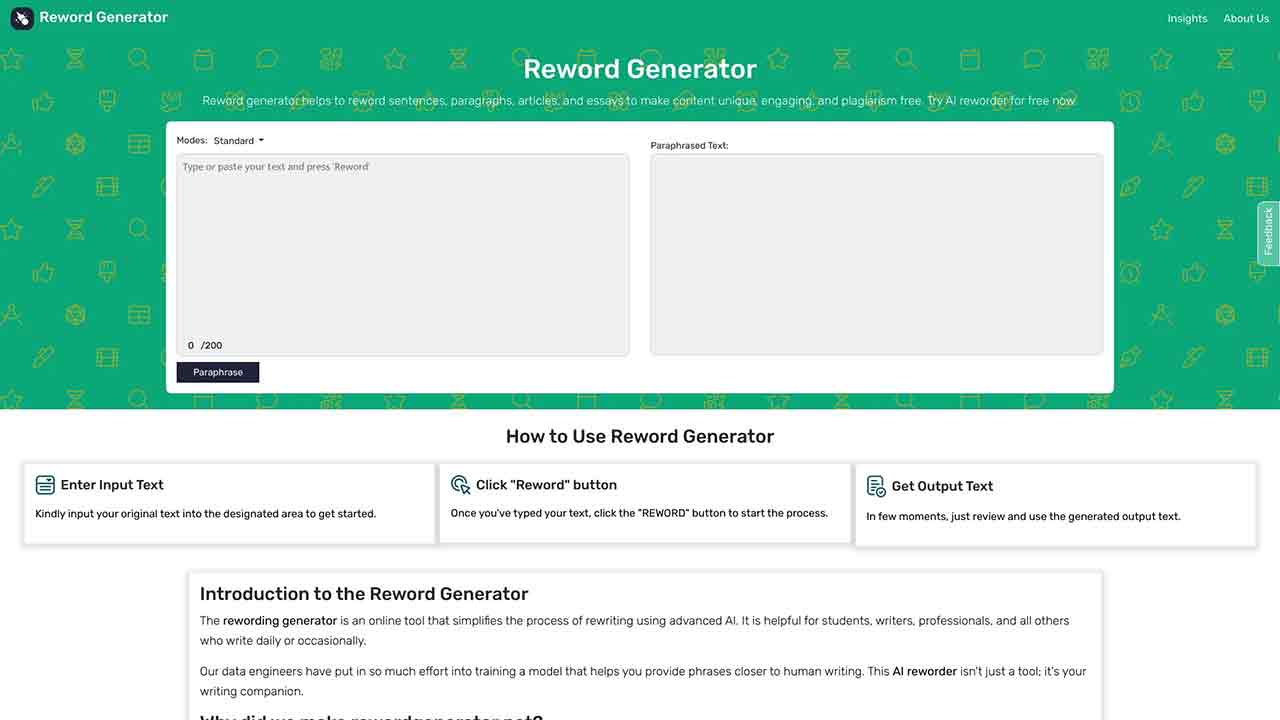 Reword Generator