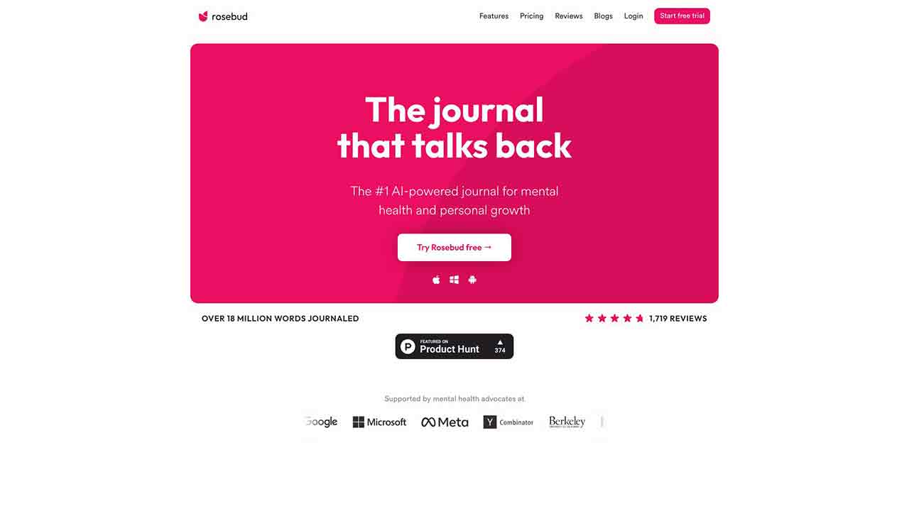 Rosebud - AI Journal for Personal Growth