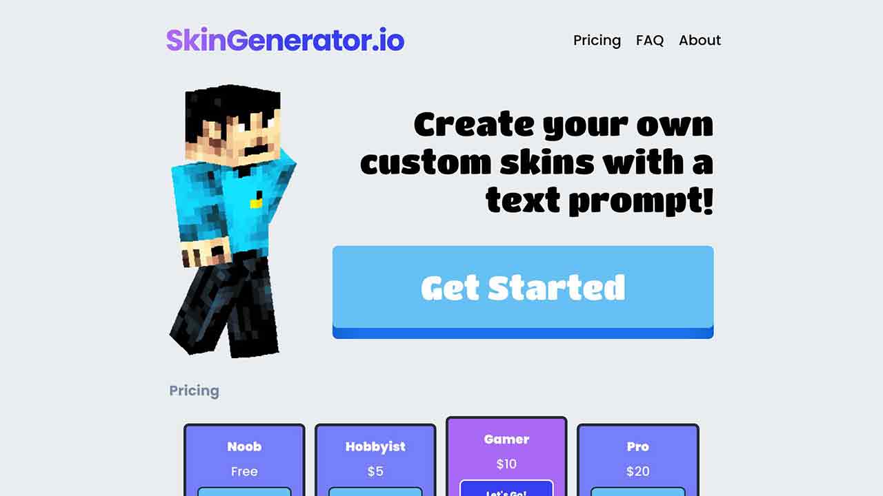 skingenerator.io - A Minecraft Skin Generator