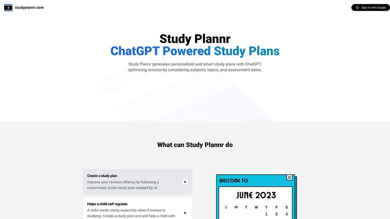 Study Plannr