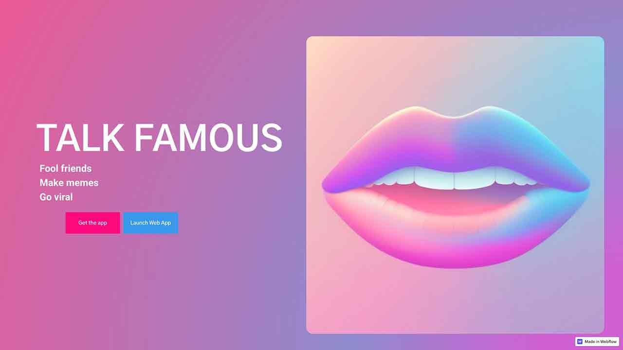 Talk Famous - AI Voice Generator