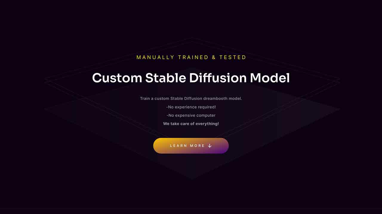 Train A Model (Stable diffusion)