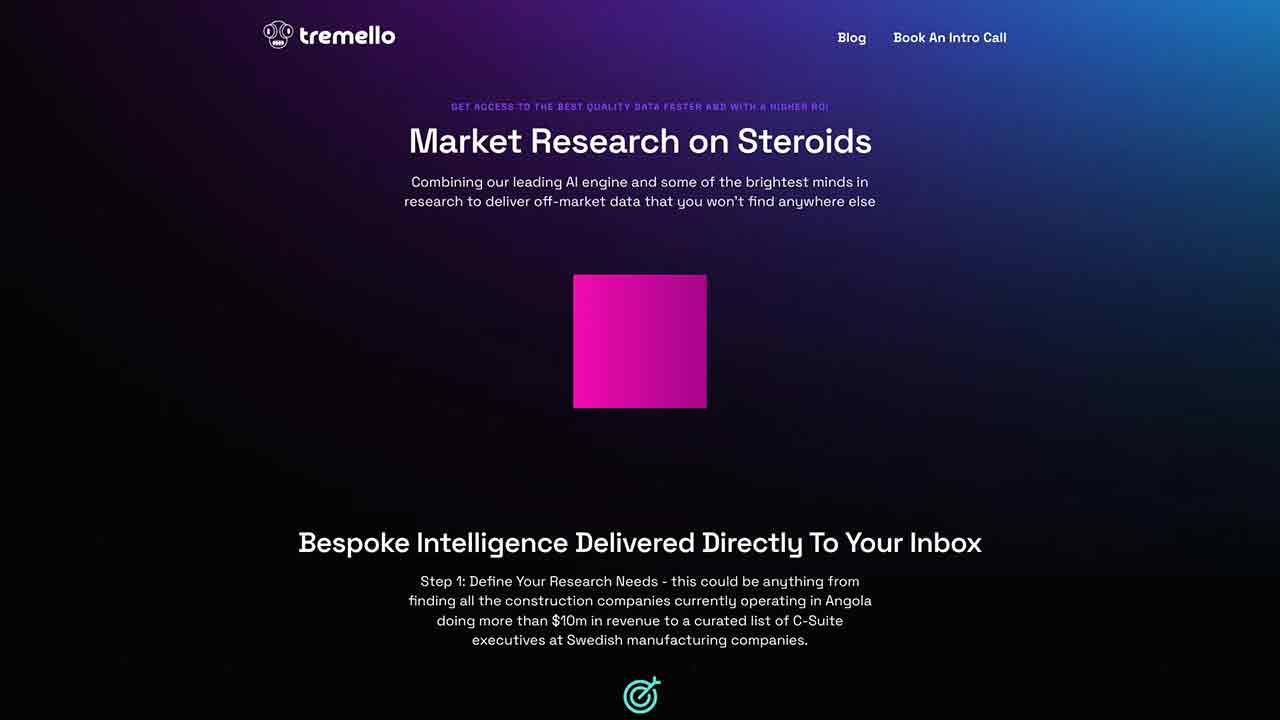 Tremello - Market Research on Steroids