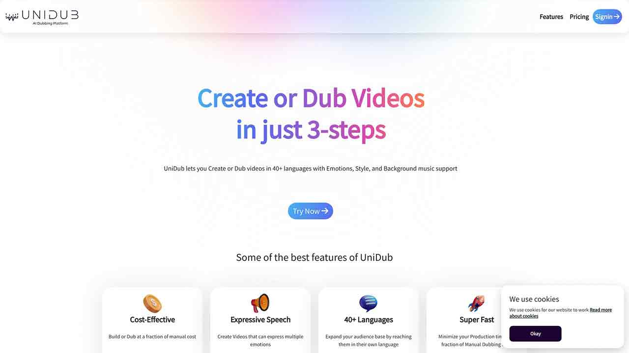 UniDub - Multi-Lingual AI Dubbing Platform