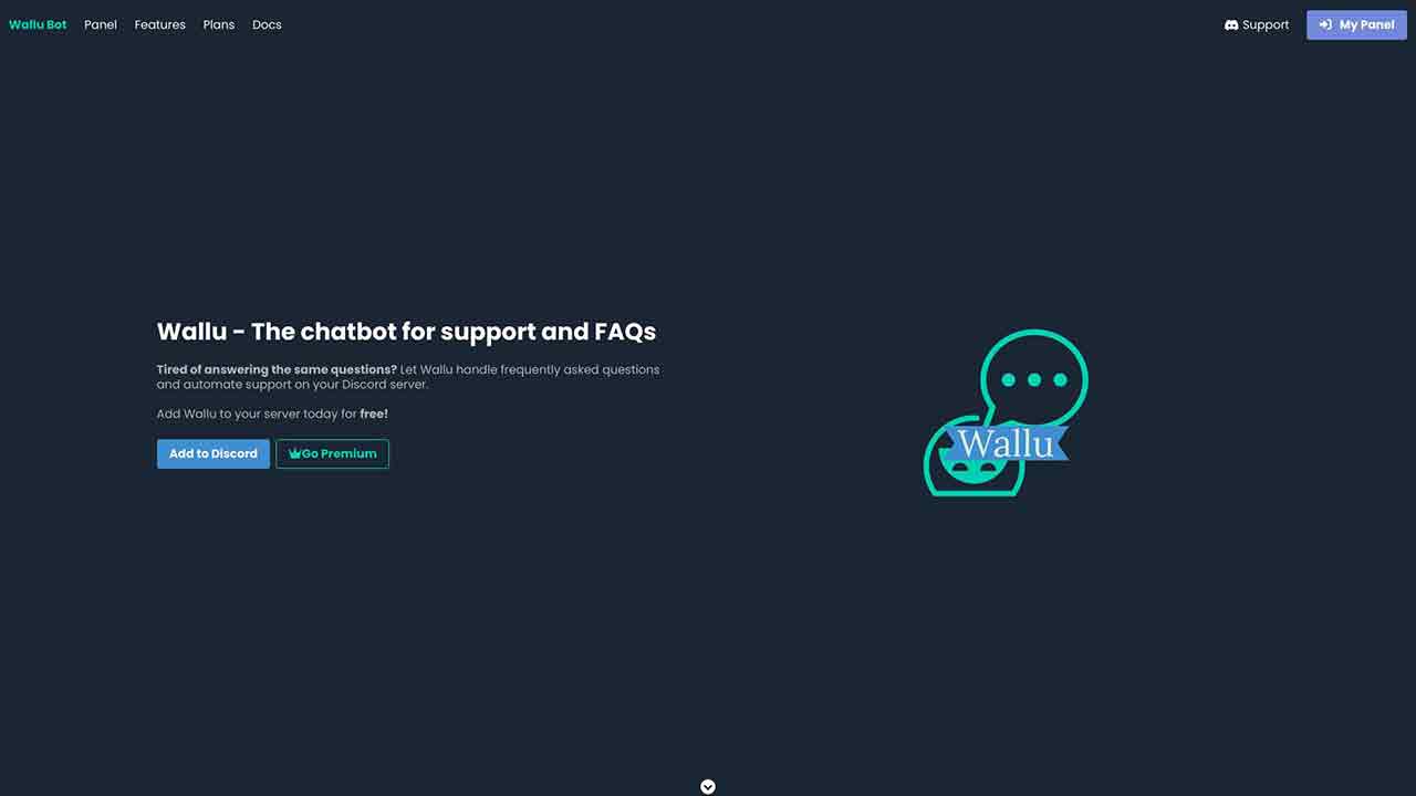 Wallu - The chatbot for support and FAQs