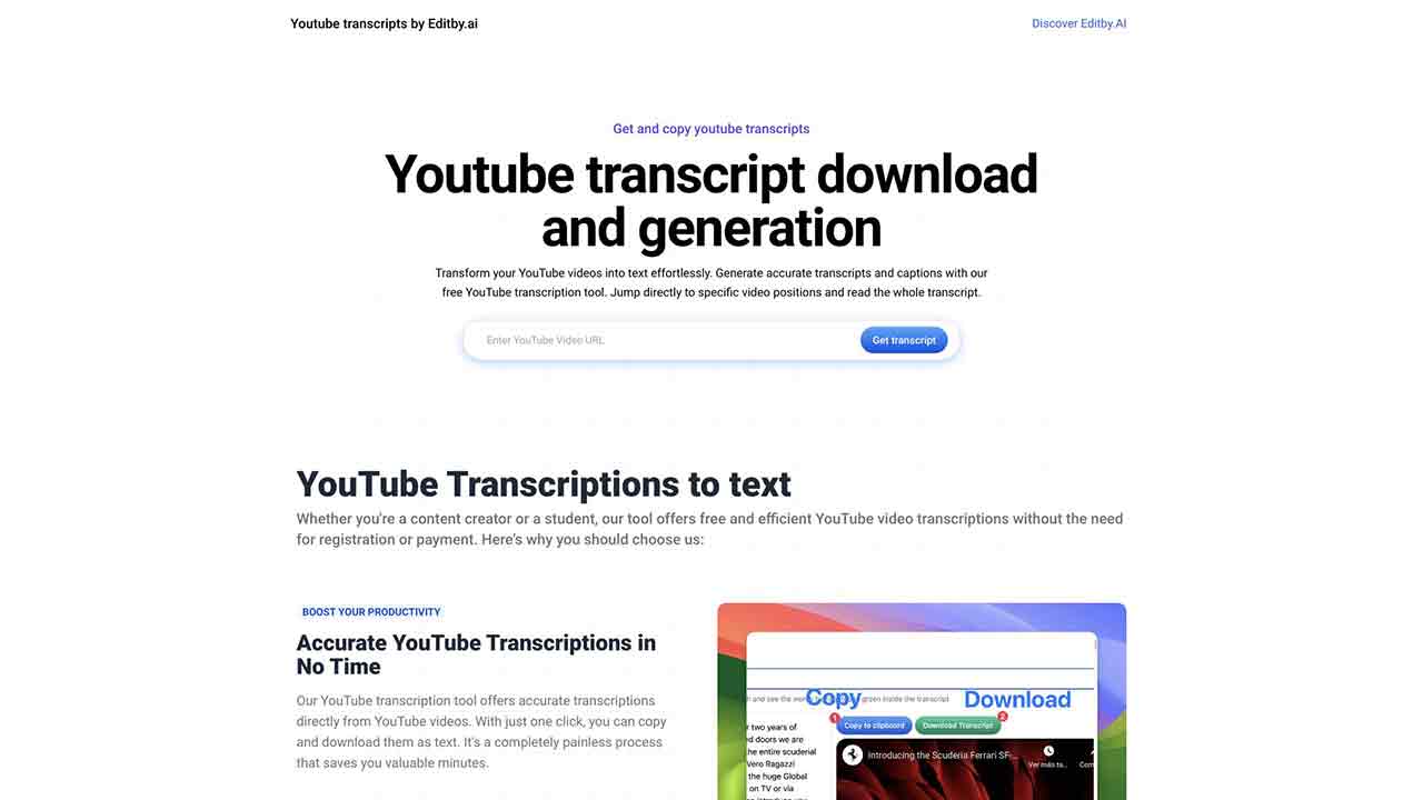 YouTube Transcription Tool