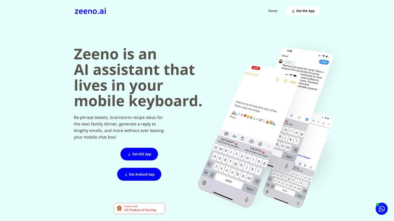 Zeeno - AI in your Keyboard