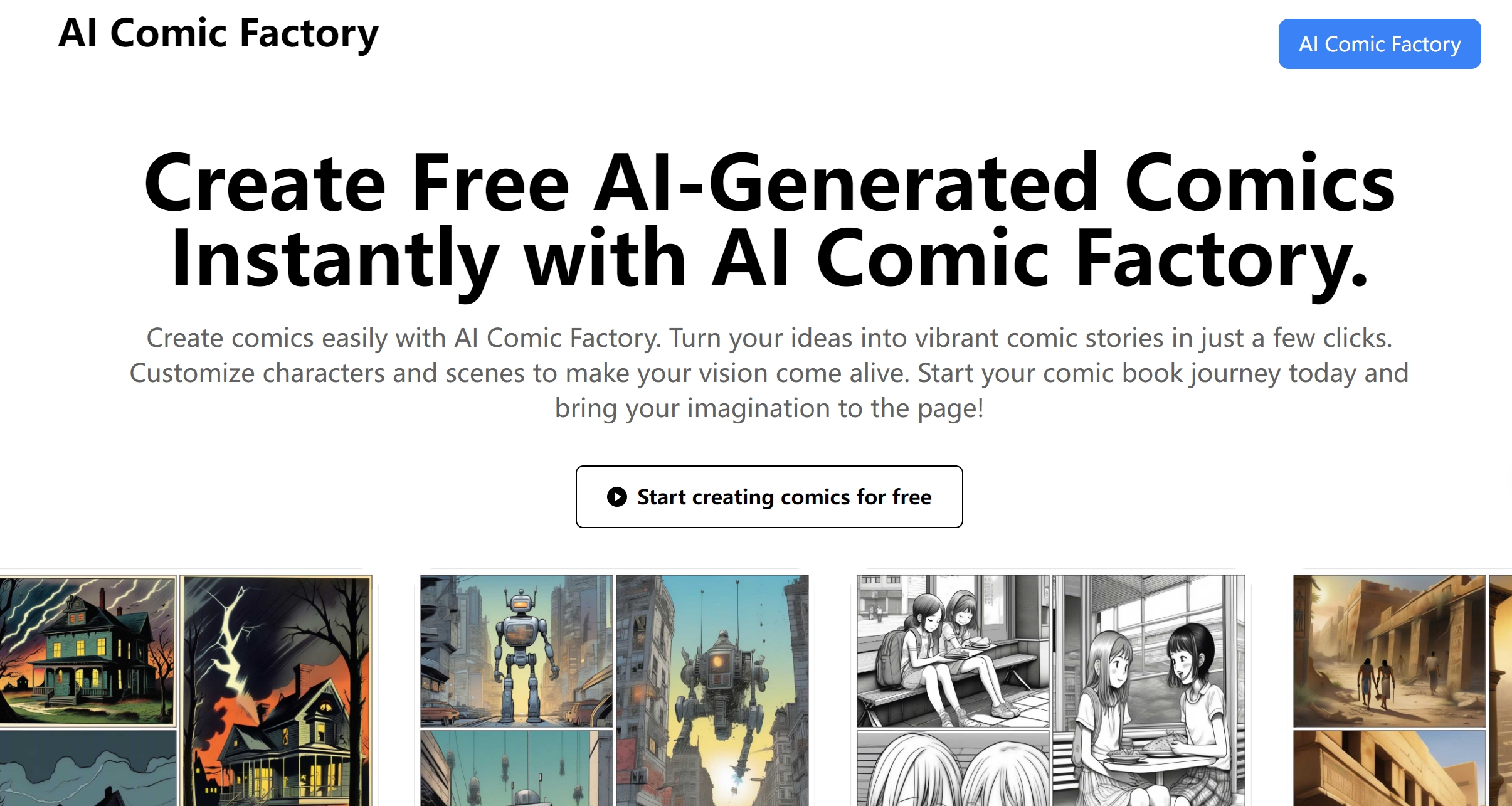 AI Comic Factory: Elevating Storytelling with AI-Generated Comics